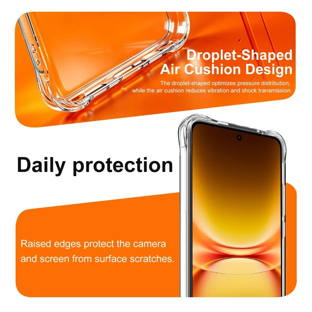 IMAK For vivo iQOO 15T 5G Case TPU Phone Cover Airbag Shockproof Protection - Transparent - 6