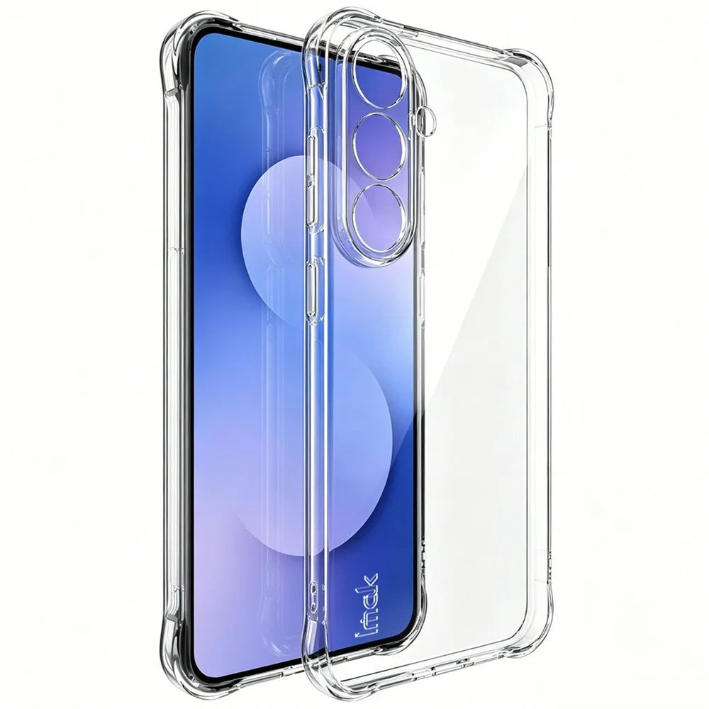 IMAK For Samsung Galaxy S26 FE Case TPU Phone Cover Airbag Shockproof Protection - Transparent - 1
