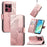 For Sony Xperia 1 VIII Case with Strap Butterfly Pattern PU Leather Wallet Phone Cover - Rose Gold - 1