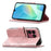 For Sony Xperia 1 VIII Case with Strap Butterfly Pattern PU Leather Wallet Phone Cover - Rose Gold - 3