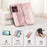 For Sony Xperia 1 VIII Case with Strap Butterfly Pattern PU Leather Wallet Phone Cover - Rose Gold - 6