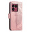 For Sony Xperia 1 VIII Case with Strap Butterfly Pattern PU Leather Wallet Phone Cover - Rose Gold - 7