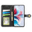 For Sony Xperia 1 VIII Case Wallet Stand Leather Phone Cover with Wrist Strap - Black - 2