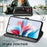 For Sony Xperia 1 VIII Case Wallet Stand Leather Phone Cover with Wrist Strap - Black - 4