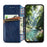 For Sony Xperia 1 VIII Case Rhombus Imprint PU Leather Wallet Phone Cover - Blue - 2