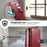For Sony Xperia 1 VIII Case Color Splicing TPU PU Leather Flip Shockproof Phone Cover with Wrist Strap - Red - 7