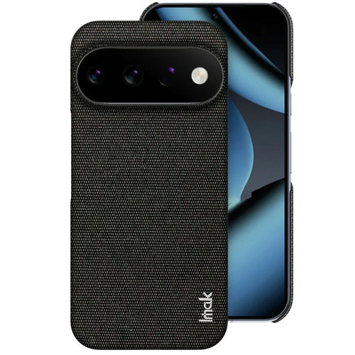IMAK Ruiyi Series for Google Pixel 11 Pro  /  Pixel 11 Case Fabric Texture Leather + PC Phone Back Cover - Black - 1