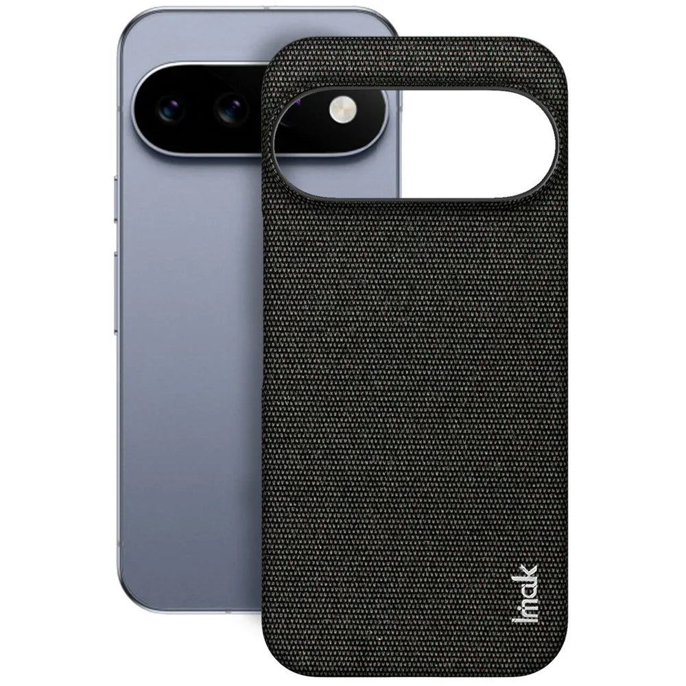 IMAK Ruiyi Series for Google Pixel 11 Pro  /  Pixel 11 Case Fabric Texture Leather + PC Phone Back Cover - Black - 2