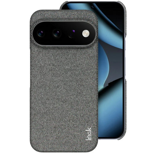 IMAK Ruiyi Series for Google Pixel 11 Pro XL Case Fabric Texture Leather + PC Phone Back Cover - Dark Grey - 1