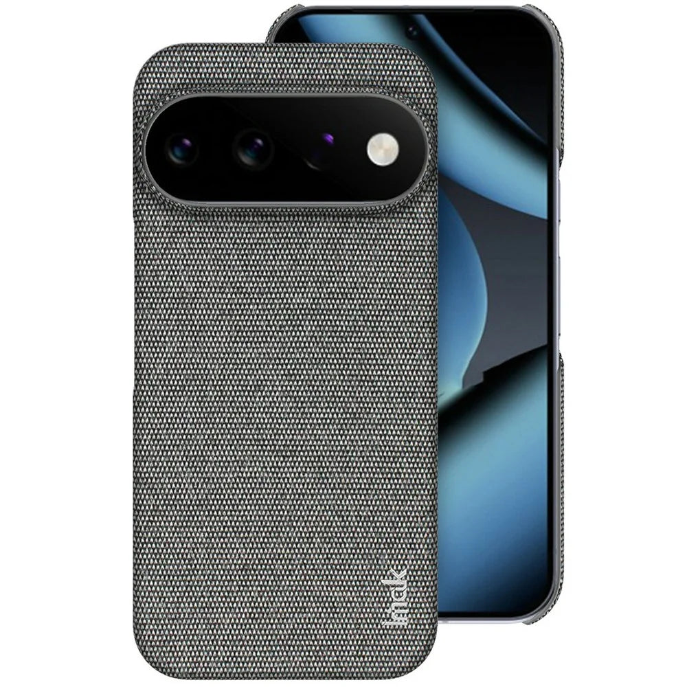 IMAK Ruiyi Series for Google Pixel 11 Pro XL Case Fabric Texture Leather + PC Phone Back Cover - Dark Grey - 1