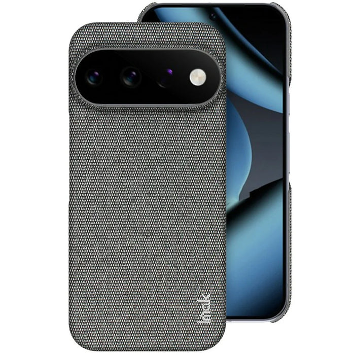 IMAK Ruiyi Series for Google Pixel 11 Pro XL Case Fabric Texture Leather + PC Phone Back Cover - Dark Grey - 1
