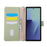 For Samsung Galaxy Z Fold8 Ultra Wallet Case Triangular Splicing Zipper Leather Phone Cover with Wrist Strap - Green - 2