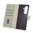 For Samsung Galaxy Z Fold8 Ultra Wallet Case Triangular Splicing Zipper Leather Phone Cover with Wrist Strap - Green - 5