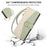 For Samsung Galaxy Z Fold8 Ultra Wallet Case Triangular Splicing Zipper Leather Phone Cover with Wrist Strap - Green - 7