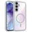For Samsung Galaxy S25+ Magnetic Case Transparent PC + TPU Shockproof Skin-friendly Phone Cover - Grey - 1