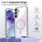 For Samsung Galaxy S25+ Magnetic Case Transparent PC + TPU Shockproof Skin-friendly Phone Cover - Grey - 2