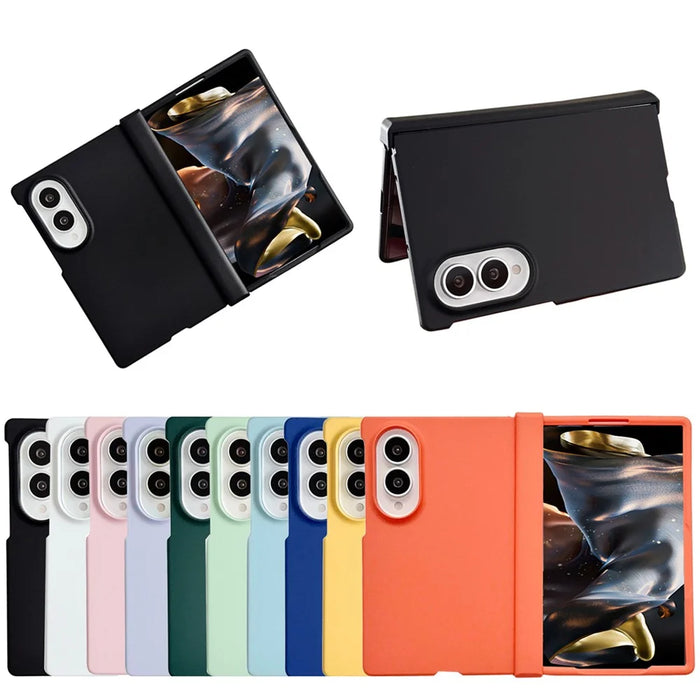 For Samsung Galaxy Z Fold8 Case Hinge Protection Skin-Touch PC Phone Cover - Yellow - 7