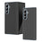 For Samsung Galaxy Z Fold8 Ultra Case Carbon Fiber Texture Leather Hard PC Phone Cover - Black - 1