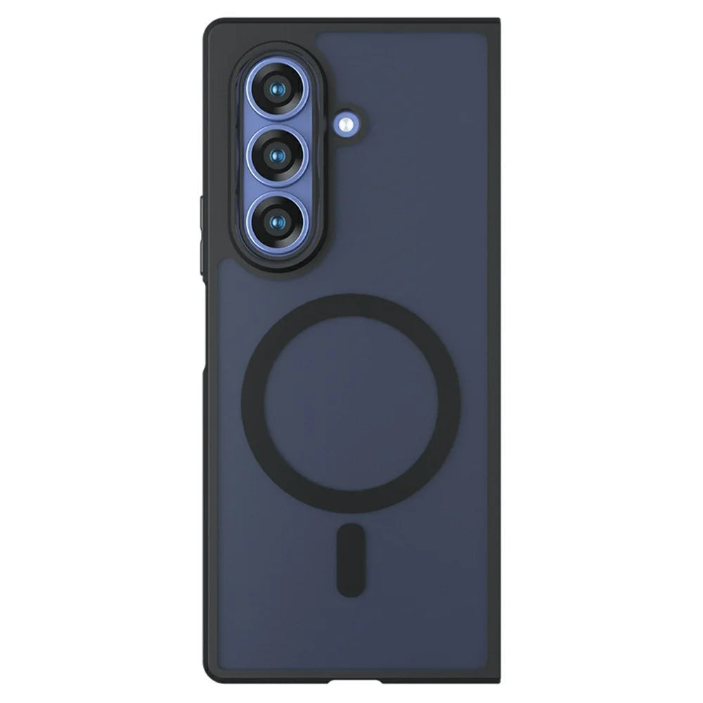 For Samsung Galaxy Z Fold8 Ultra Magnetic Case TPU + PC Matte Skin Touch Phone Cover - Black - 2