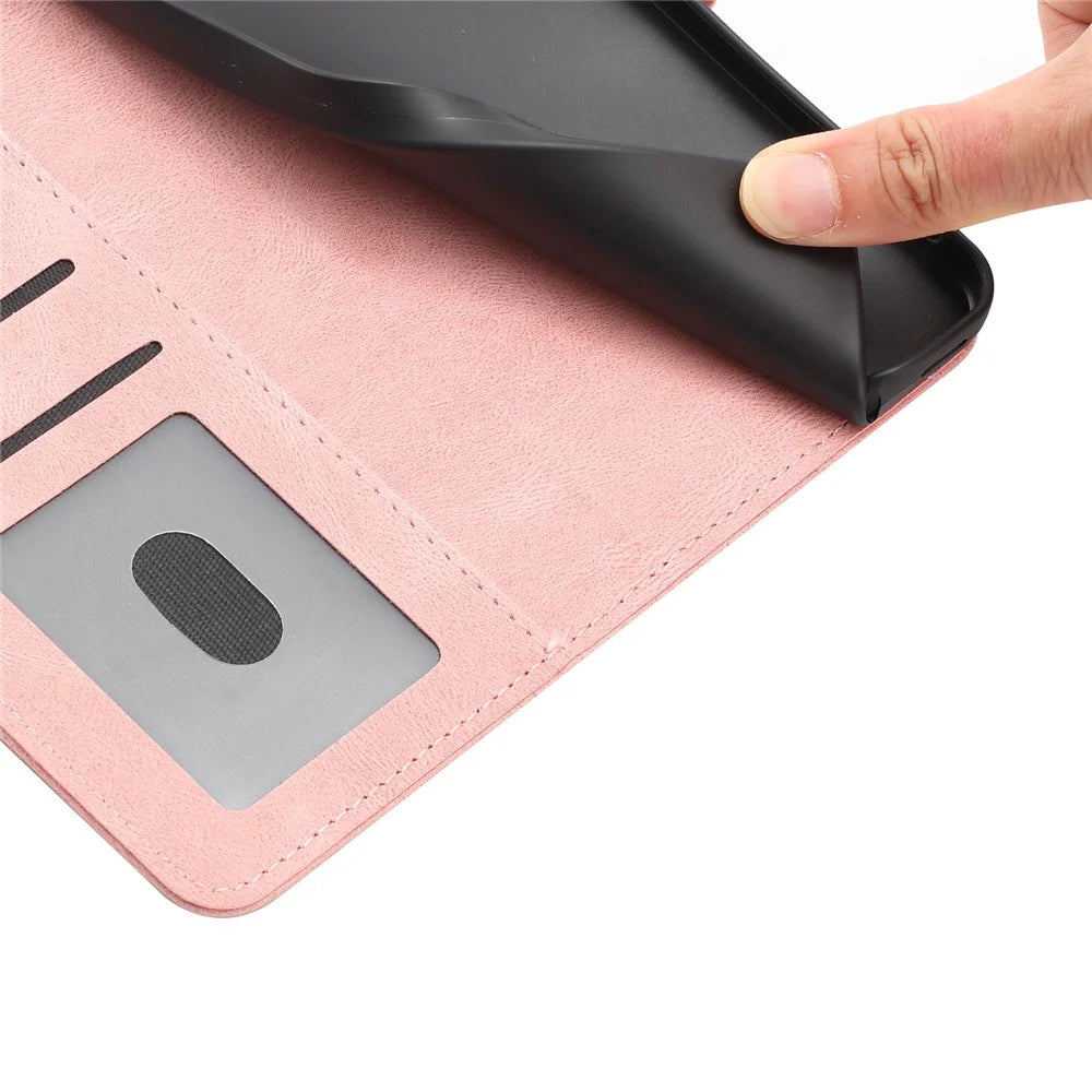 For Samsung Galaxy S25 Wallet Case Butterfly Flower Imprint PU Leather Phone Cover with Wrist Strap - Pink - 4