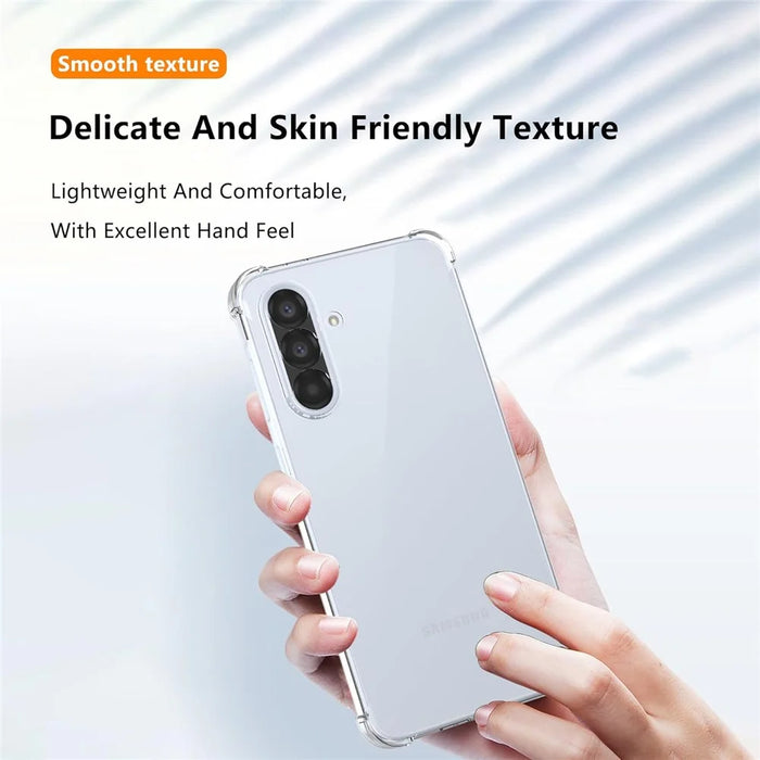 For Samsung Galaxy A16 5G  /  A16 4G Case TPU + Acrylic Phone Cover with 2Pcs Tempered Glass Screen Protector - Transparent - 3