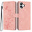 For iPhone 17 Wallet Case Butterfly Flower Imprint PU Leather Phone Cover with Wrist Strap - Pink - 1