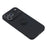 For iPhone 18 Pro Max / 17 Pro Max Silicone Case with Strap Ring Kickstand Phone Cover - Black - 5