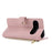 For Google Pixel 11 Pro XL Wallet Case Triangular Splicing Zipper Leather Flip Cover with Wrist Strap - Pink - 4