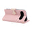 For Google Pixel 11 Pro Case Zipper Wallet Leather Phone Cover with Wrist Strap - Pink - 4