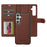 LC.IMEEKE L2 Series for Samsung Galaxy S26 FE Case PU Leather Wallet Detachable Magnetic Phone Cover - Brown - 2