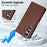 LC.IMEEKE L2 Series for Samsung Galaxy S26 FE Case PU Leather Wallet Detachable Magnetic Phone Cover - Brown - 7
