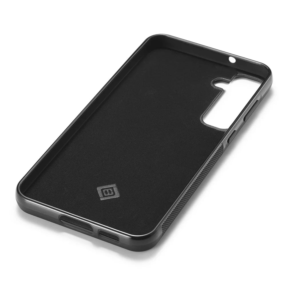 LC.IMEEKE For Samsung Galaxy S26 FE Case Carbon Fiber Texture Leather + TPU + EVA Phone Cover - Vertical Stripe - 2
