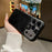 For iPhone 17 Pro Case Lizard Texture Snake Texture Genuine Cow Leather + TPU Protective Cover - Black - 3