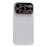 For iPhone 17 Pro Max Case Lizard Texture Snake Texture Genuine Cow Leather + TPU Protective Cover - White - 1