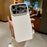 For iPhone 17 Pro Max Case Lizard Texture Snake Texture Genuine Cow Leather + TPU Protective Cover - White - 2