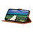 KHAZNEH for Samsung Galaxy S26 FE Case PU Leather Retro Texture Phone Cover - Brown - 2