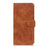 KHAZNEH for Samsung Galaxy S26 FE Case PU Leather Retro Texture Phone Cover - Brown - 7