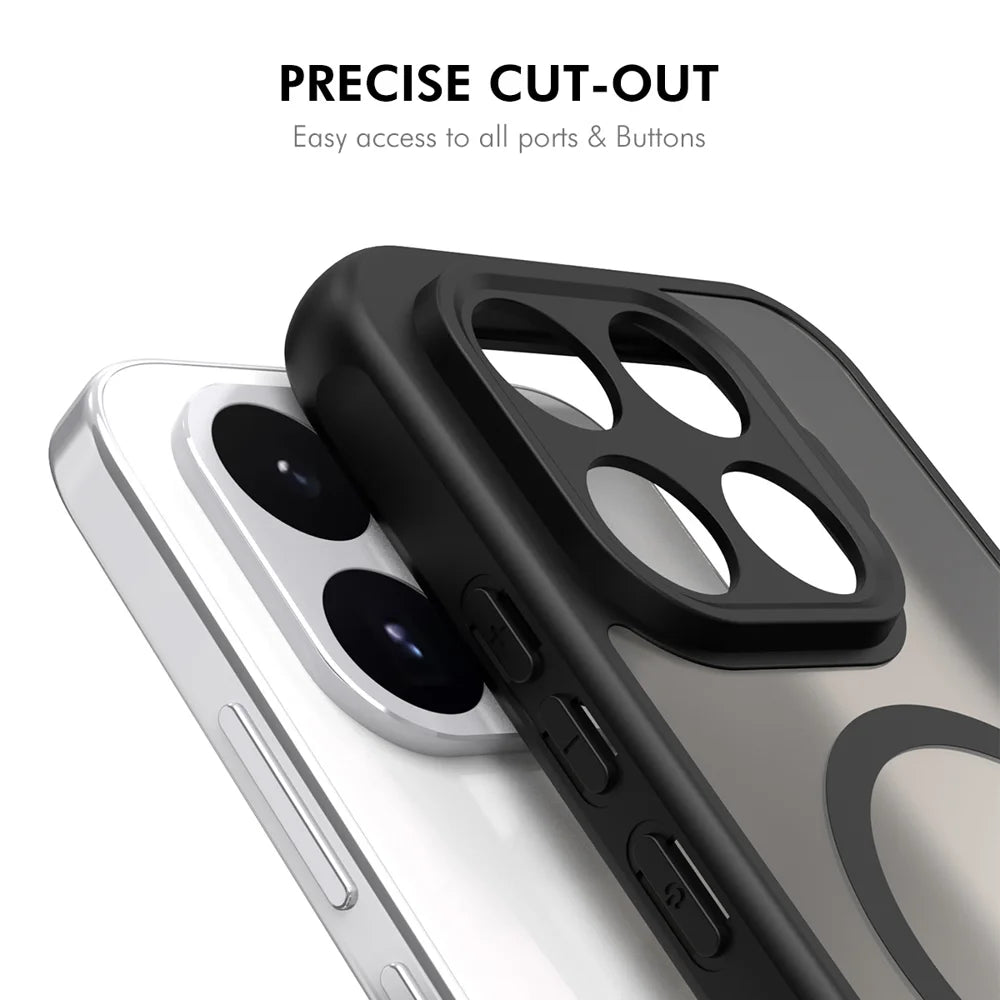 HAT PRINCE for Xiaomi 17T Pro ENKAY  Magnetic Case with Tempered Glass Support Ultrasonic Unlocking PC TPU Matte Phone Cover - Black - 5