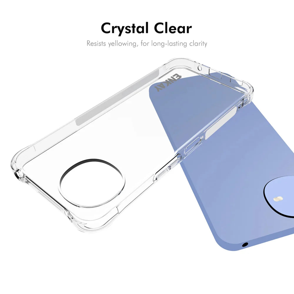 HAT PRINCE for Sharp Aquos Wish6 ENKAY  Clear Phone Case Shockproof Anti-slip TPU Cover - Transparent - 5