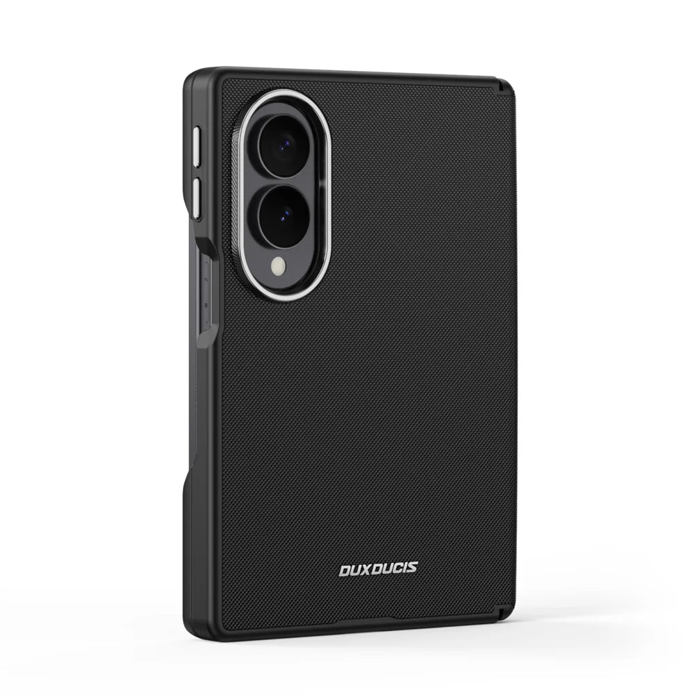DUX DUCIS for Samsung Galaxy Z Fold8 VYNE Series Magnetic Case Electroplating PU Leather + TPU Protective Cover - Black - 2