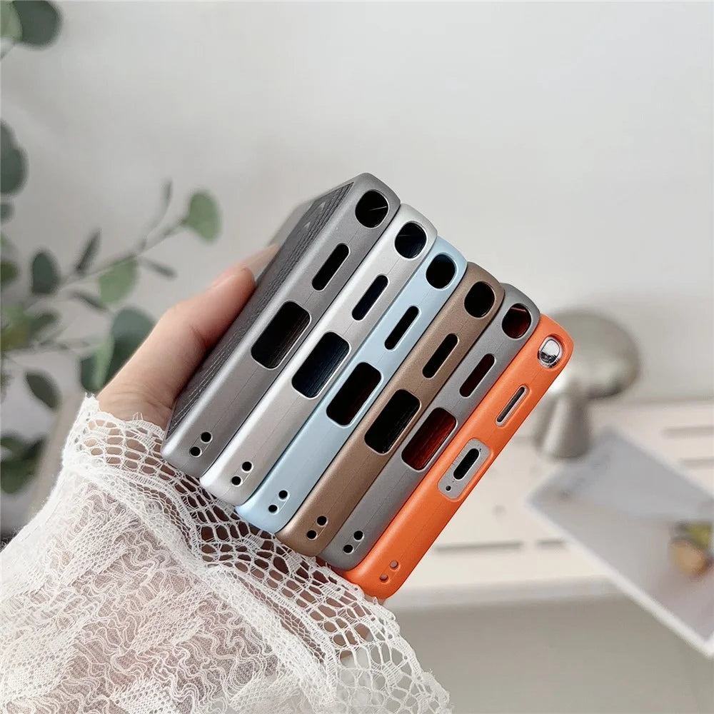 For Samsung Galaxy S26 Ultra Magnetic Case Ripple Pattern Leather Coated PC + TPU Shockproof Back Cover - Orange - 7