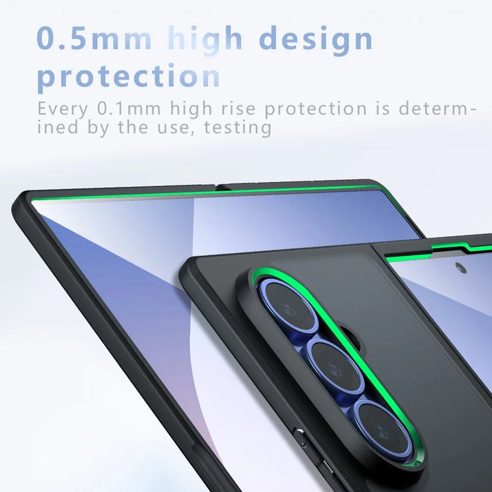 For Samsung Galaxy Z Fold8 Ultra Magnetic Case Clear TPU + PC Shockproof Phone Cover - Transparent - 4