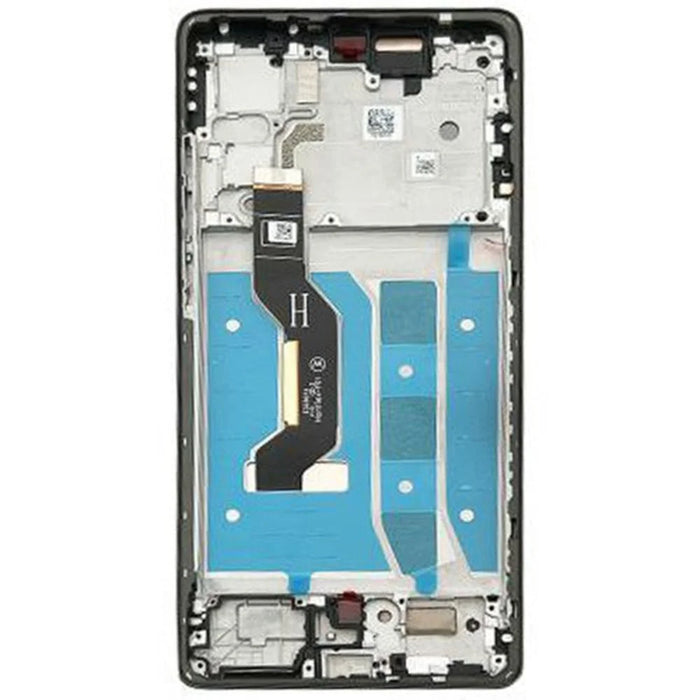 For Motorola Moto G85 5G OEM Grade S OLED Screen and Digitizer Assembly + Frame (Without Logo) - Grey - 3