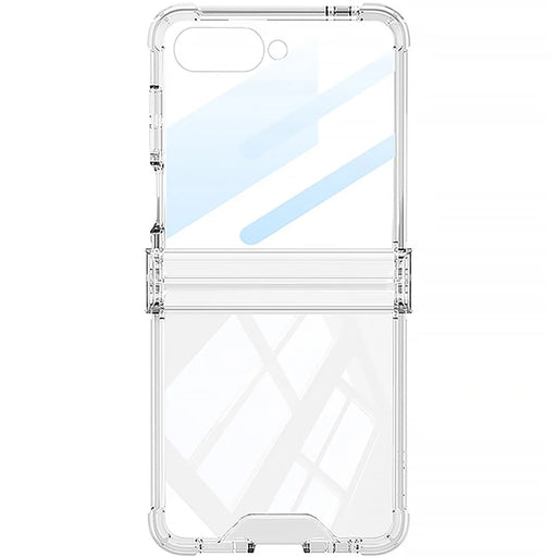 GKK For Samsung Galaxy Z Flip8 Case with Back Film Airbag Hinge Protection Shockproof TPU Phone Cover - Transparent - 2