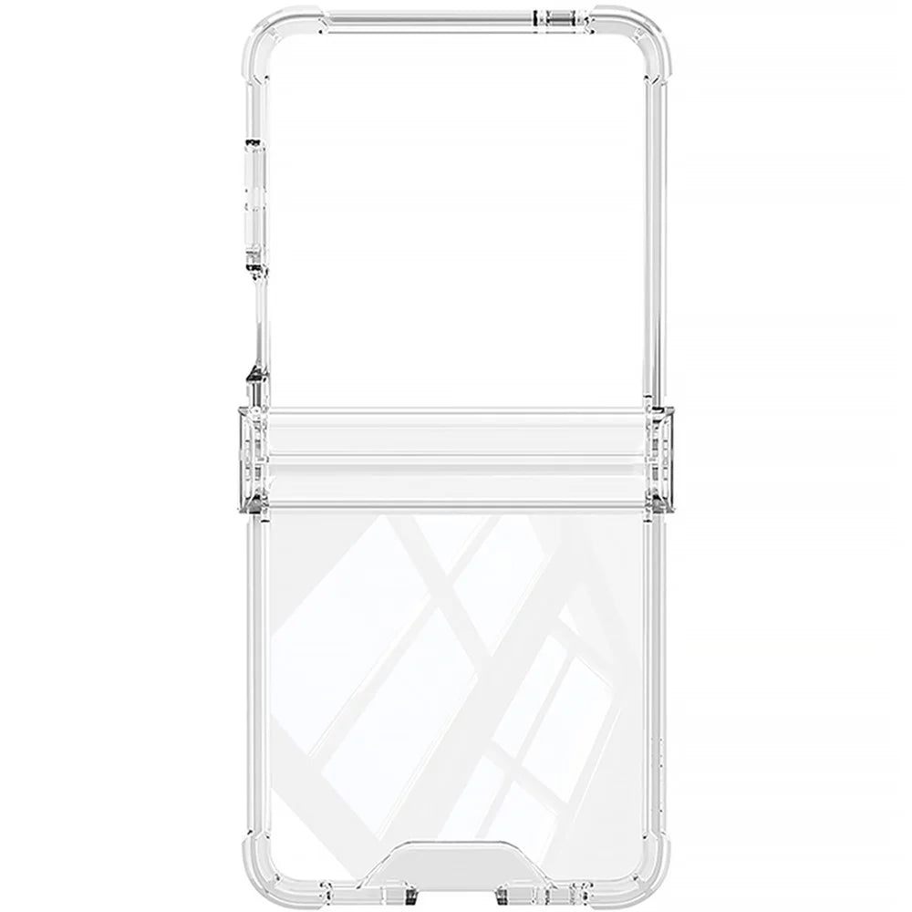 GKK For Samsung Galaxy Z Flip8 Case Airbag Hinge Protection Shockproof TPU Phone Cover - Transparent - 2