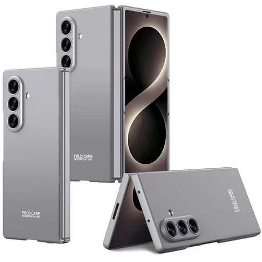 GKK For Samsung Galaxy Z Fold8 Ultra Case Shockproof Hard PC Folding Phone Cover (No Front Screen Film) - Grey - 1