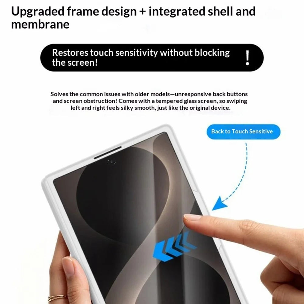 GKK for Samsung Galaxy Z Fold8 Magnetic Case Hinge Protection Leather + PC Phone Cover with Screen Protector - White - 4