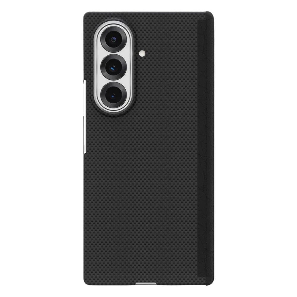 GKK For Samsung Galaxy Z Fold8 Ultra Case Texture Dual Axis PC Slim Phone Cover Magnetic Hinge Protection - Black - 1