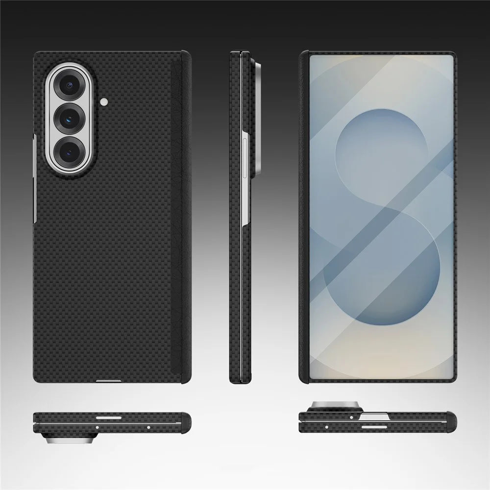 GKK For Samsung Galaxy Z Fold8 Ultra Case Texture Dual Axis PC Slim Phone Cover Magnetic Hinge Protection - Black - 2