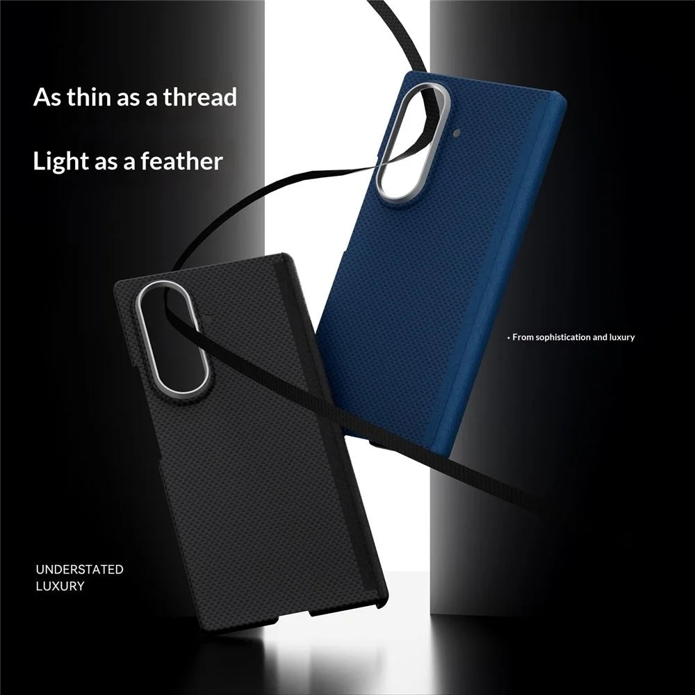 GKK For Samsung Galaxy Z Fold8 Ultra Case Texture Dual Axis PC Slim Phone Cover Magnetic Hinge Protection - Black - 6